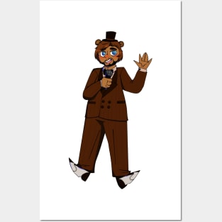 Freddy Fazbear Gijinka Transparent Posters and Art